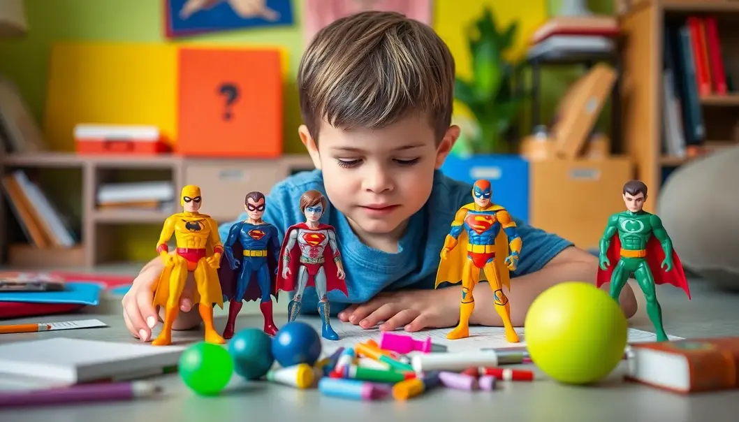 Superhero collectible figures designed for educational play.