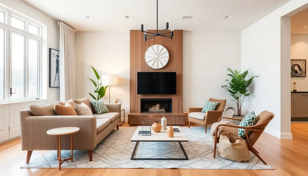 An inviting home with a pet corner, reflecting a balance of professional and pet-friendly design.
